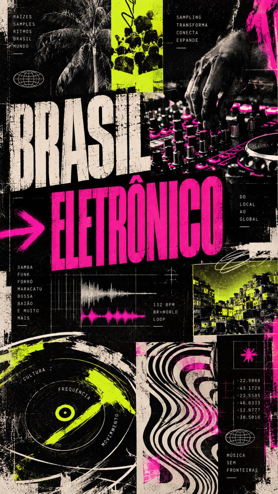 Poster Brasil Eletrônico – Colab ORITMO.com x Ricardo Imperatore