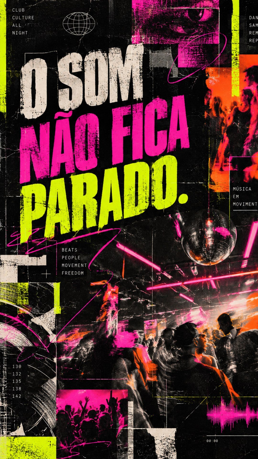 Poster O Som Não Fica Parado – Colab ORITMO.com x Ricardo Imperatore